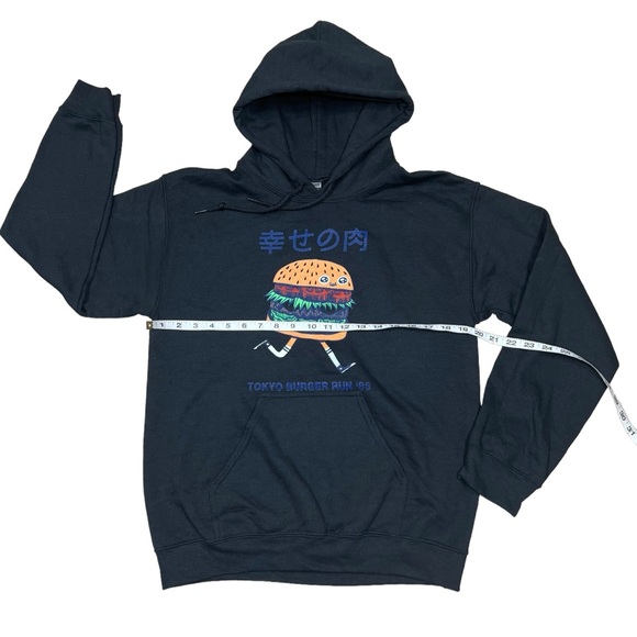 Gildan Tokio Burger Run '86 Hoodie Pullover Fleece - Picture 7 of 9